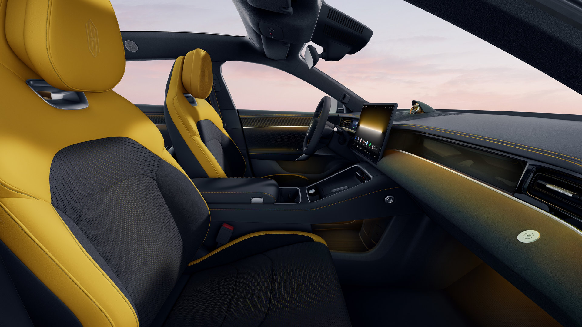 尚界 Z7 系列黄色内饰