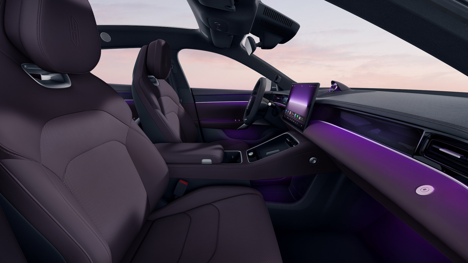 尚界 Z7 系列紫色内饰