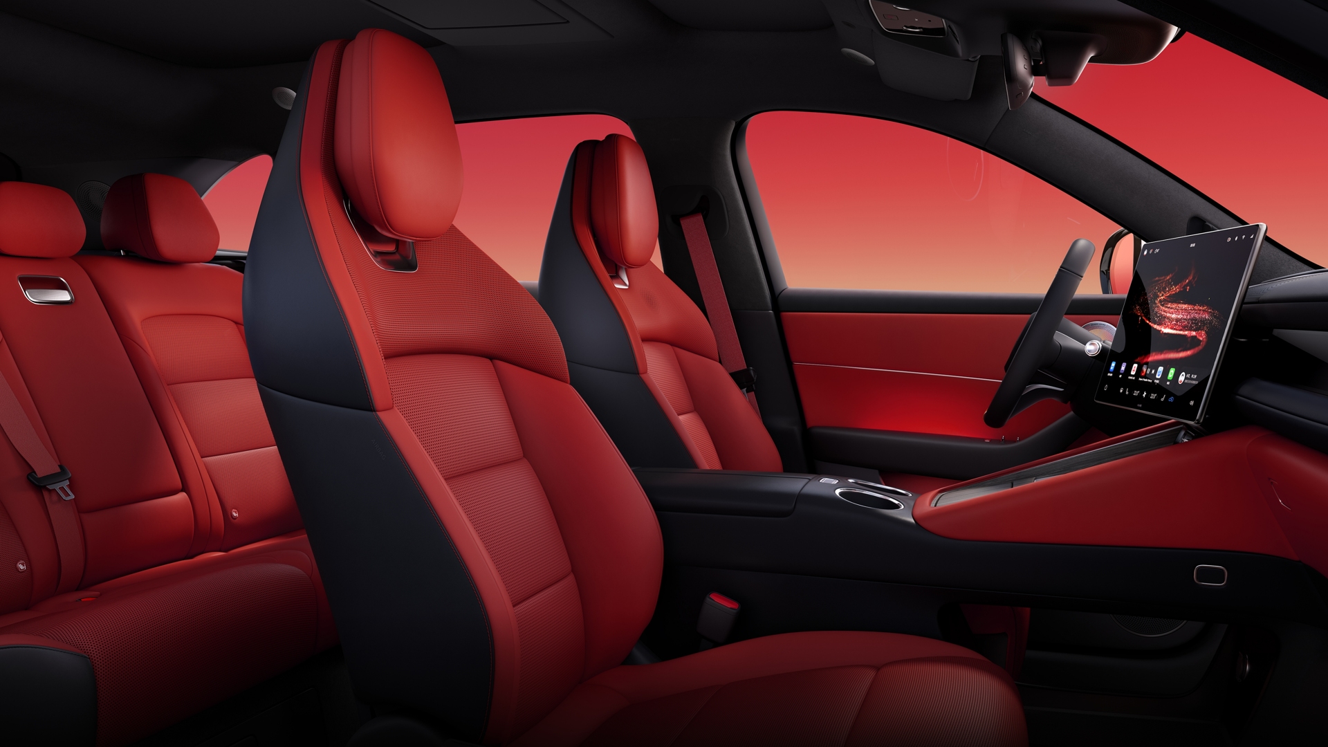 问界 M6 引力红内饰