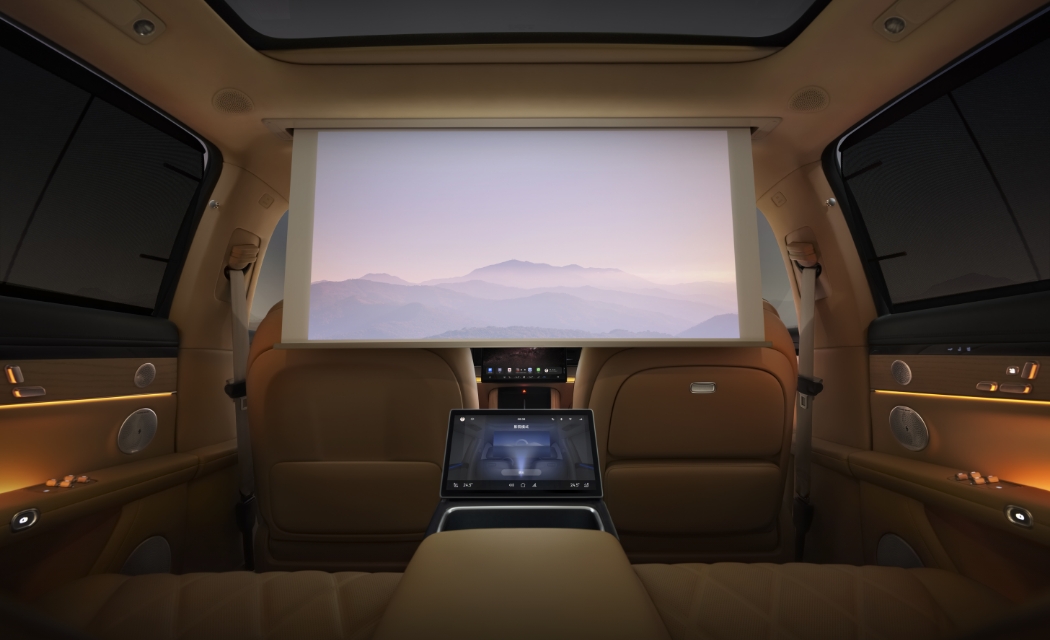 享界 S9 的流光灯效示意