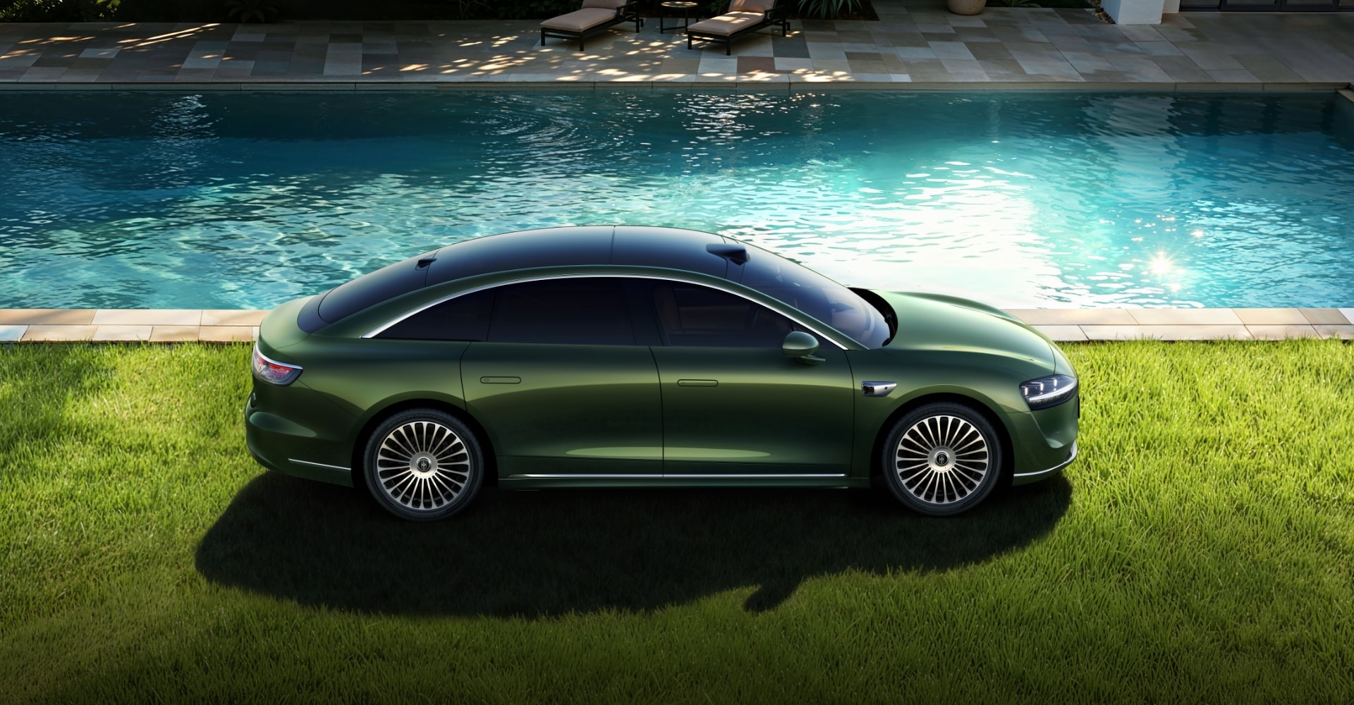 享界 S9 仙踪绿外观