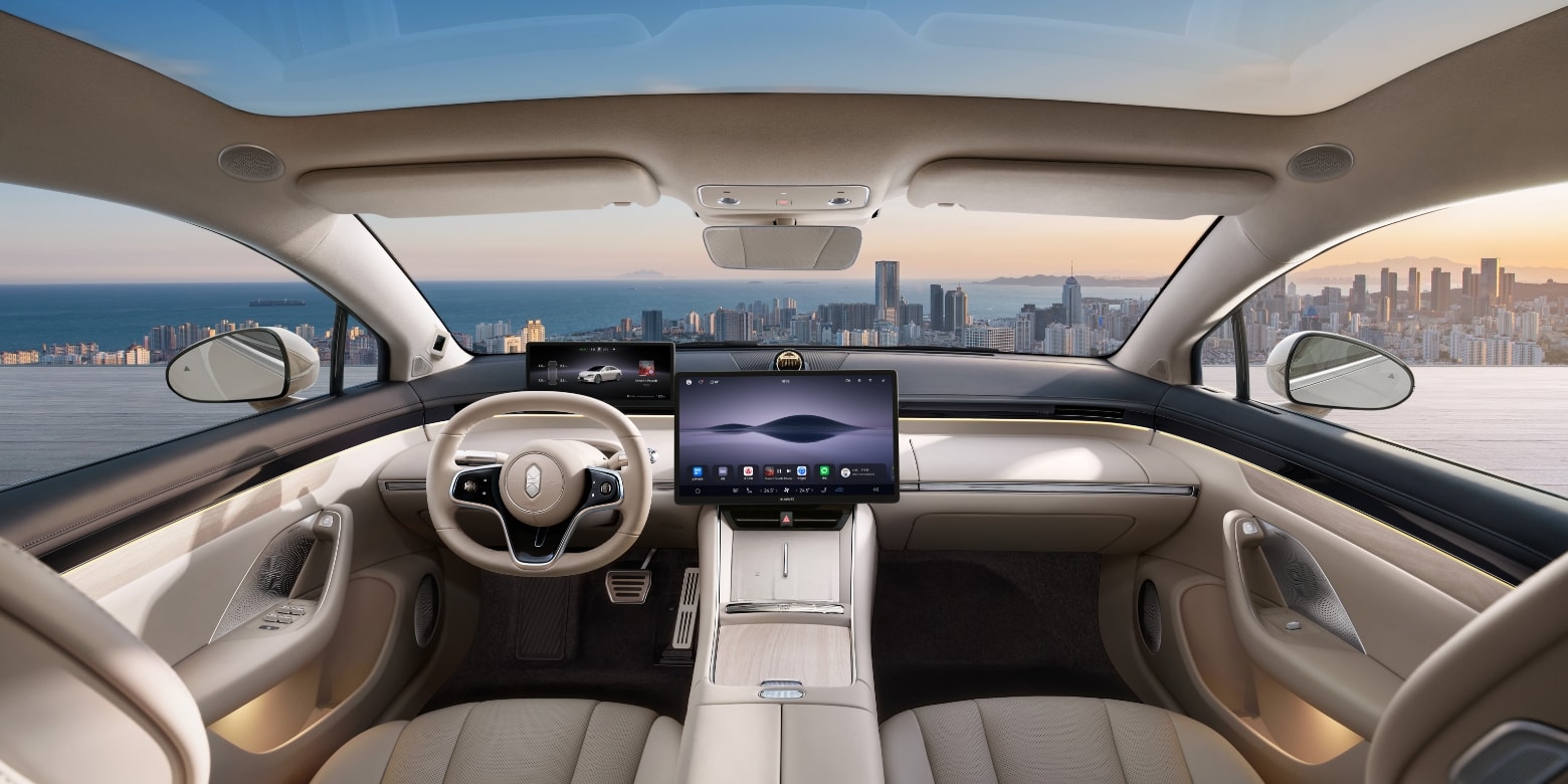 智界 新S7 白沙杏色内饰