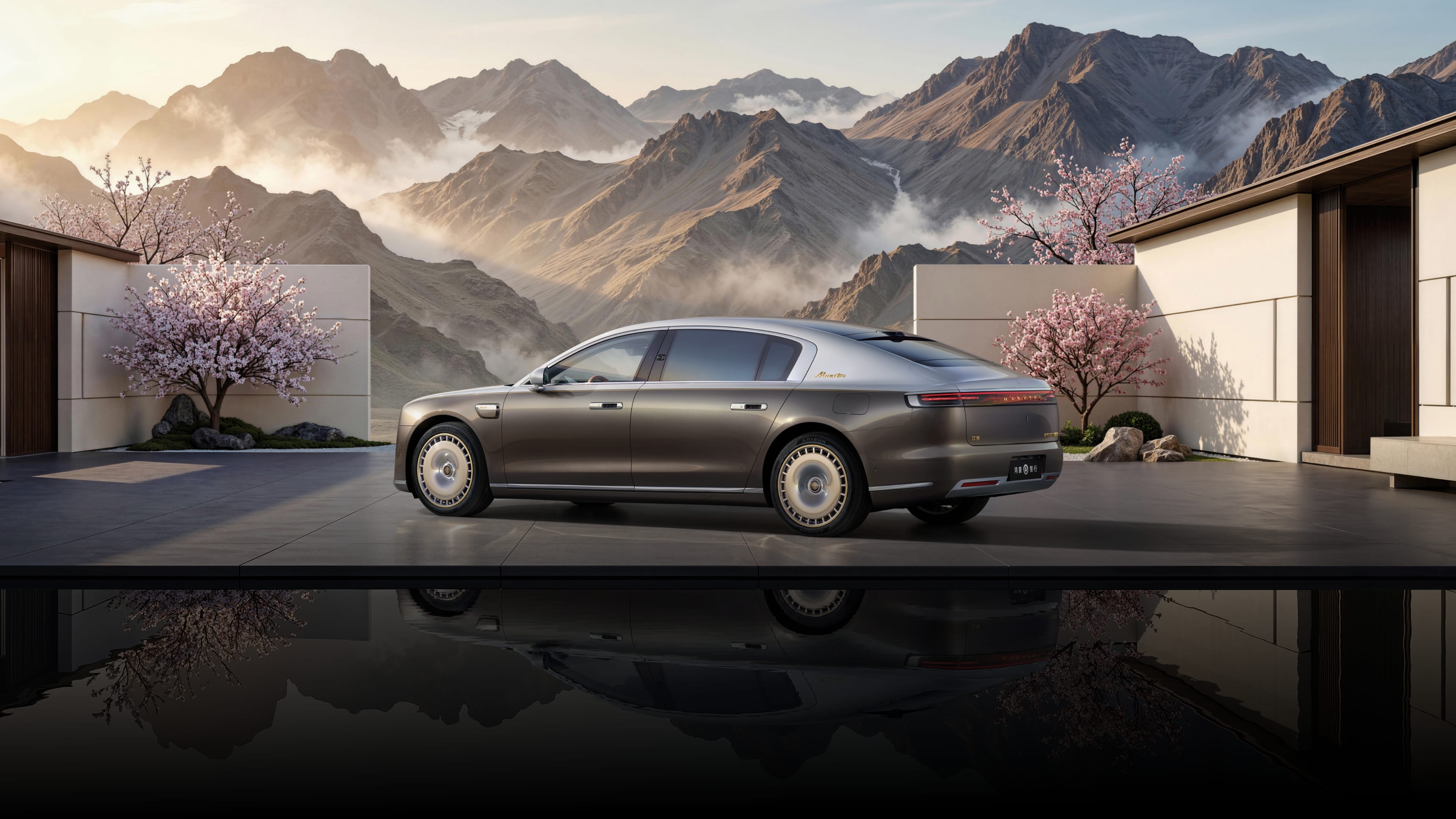 尊界 S800 Grand Design 典藏大观侧视图，展示了车的驾驶辅助